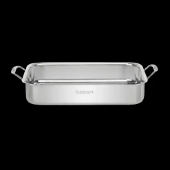 14" Lasagna Pan with Stainless Roasting Rack in Stainless Steel