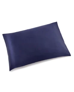 100% Mulberry Navy Silk Pillow Cover
