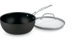 3 Quart Chef's Pan with Cover in Black