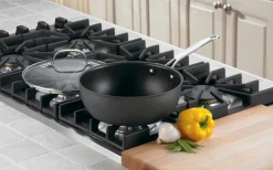 3 Quart Chef's Pan with Cover in Black