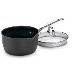 2 Quart Pour Saucepan in Black