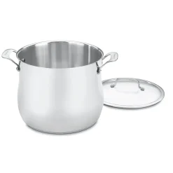 12 Quart Stockpot with Cover in Stainless Steel