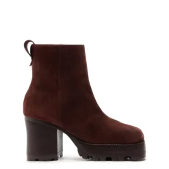 240 Suede Bootie in Root Brown