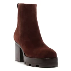 240 Suede Bootie in Root Brown