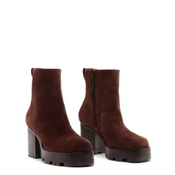 240 Suede Bootie in Root Brown