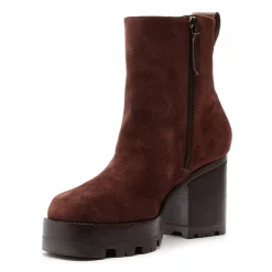 240 Suede Bootie in Root Brown