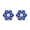 A Sea Of Blue Tidal Sapphire Stud Earrings