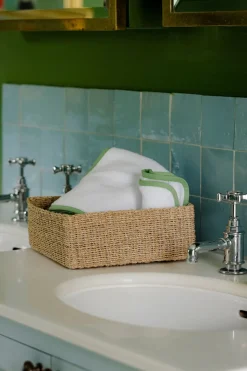 Abaca Square Storage Basket in Medium