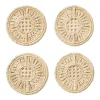 Ada Raffia Coasters, Set of 4