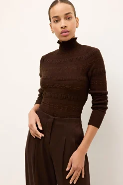 Addison Top in Sepia