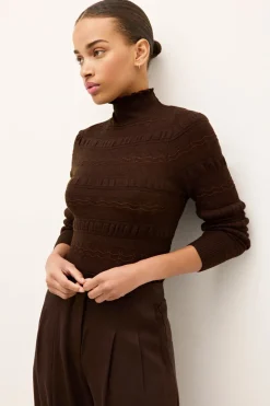 Addison Top in Sepia