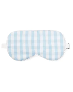 Adult Light Blue Gingham Eye Mask