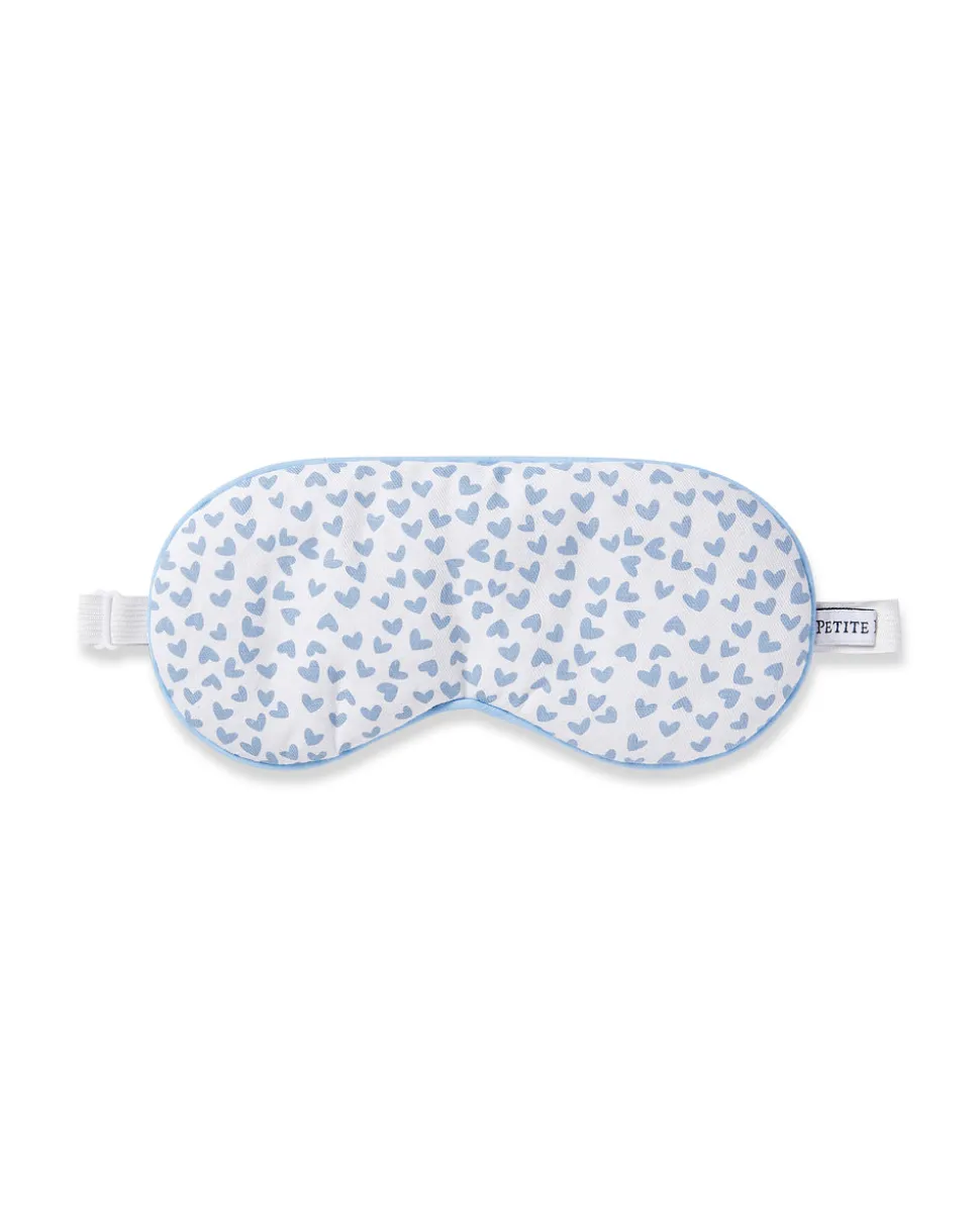 Adult’s Twill Sleep Mask in Bluehearts