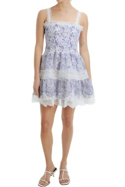 Aerin Mini Dress in Blue