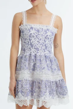 Aerin Mini Dress in Blue
