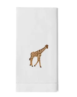 African Giraffe Hand Towel