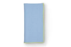 Air Blue Napkin with Lime Trim, Set of 4