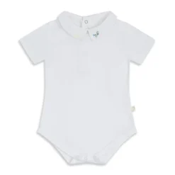Airplane Embroidered Collar Onesie