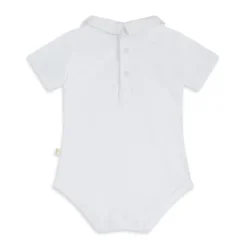 Airplane Embroidered Collar Onesie