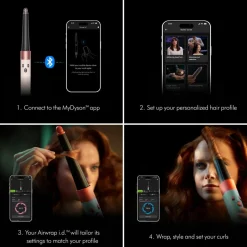 AirWrap Multi-Styler Curly + Coily in Ceramic Pink & Rose Gold