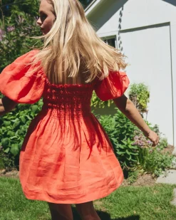 Aisla Mini Dress in Poppy