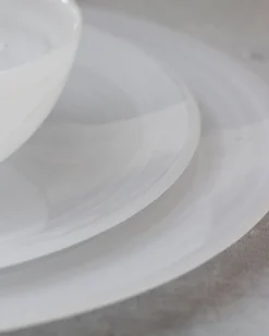 Alabaster White Charger Plate, Set of 4