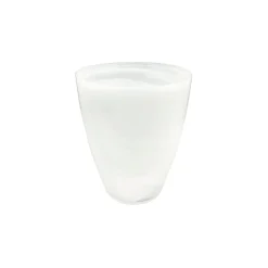 Alabaster White Small Round Vase