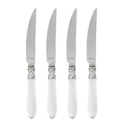 Aladdin Antique White Steak Knives, Set of 4