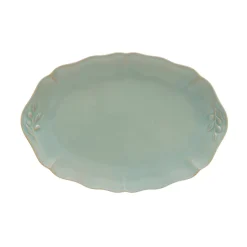 Alentejo Collection Oval Platter in Turquoise