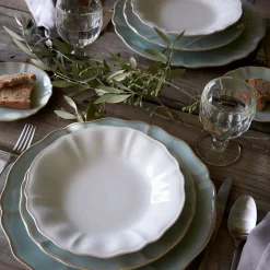 Alentejo Collection Salad Plates in Turquoise, Set of 6
