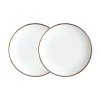 Alex Gold Set of 2, 6-1/2" Bread/Canape Plates
