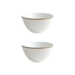 Alex Gold Set of 2, 6" Cereal Bowl