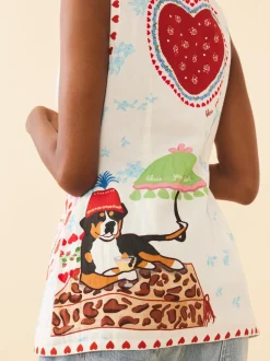 Alexa Top in Alfie White