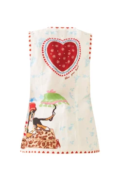 Alexa Top in Alfie White