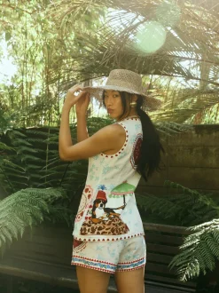 Alexa Top in Alfie White