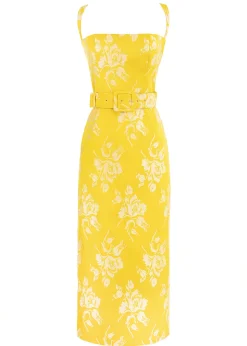 Alexandra Dress in Yellow Floral