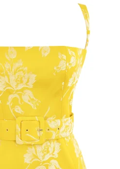Alexandra Dress in Yellow Floral