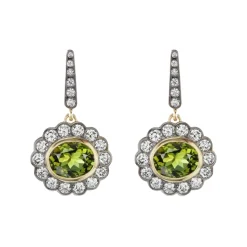 Alexandra Earrings Green Tourmaline