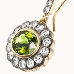 Alexandra Earrings Green Tourmaline