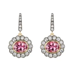 Alexandra Earrings Pink Tourmaline