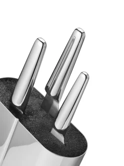 Alfredo Knife Stand, Stainless Steel, Mirror