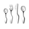 Alfredo Twist Family Cutlery Sterling Silver, Set of 4