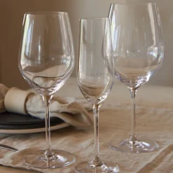 Alice Collection Flutes 9 fl oz in Clear, Set of 6