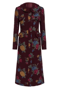 Alice Cross Stitch Floral Coat