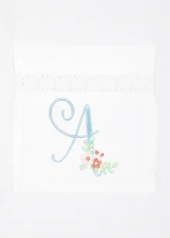 Alison Short Sleeve White Cotton Pajama Pant Set