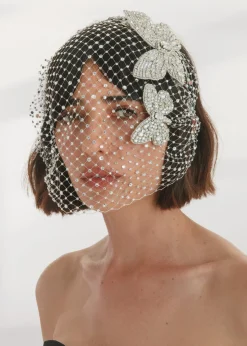 Allegra Voilette in Crystal