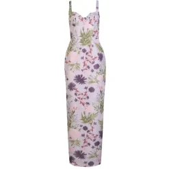 Allie Dress in Orchid Posy Taffeta