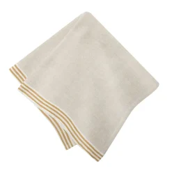 Alsace Natural Napkins in Natural & Mustard, Set of 4