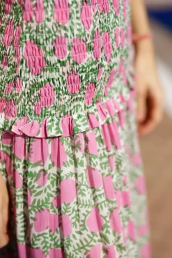 Amalfi Mermaid Dress Pink Lemon Vine