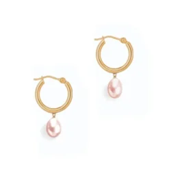 Amara Pearl Hoops